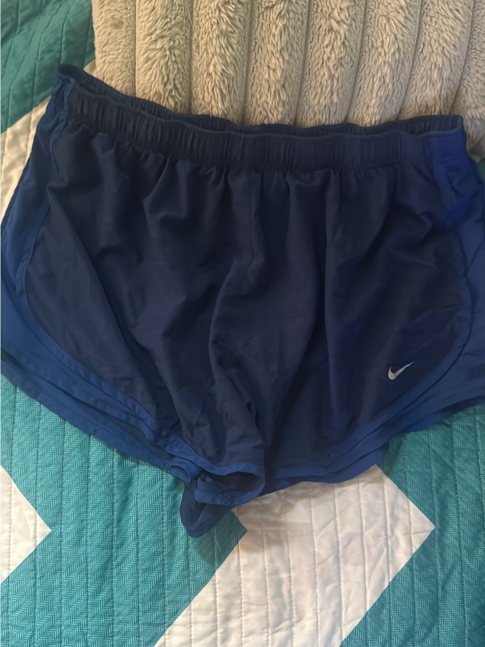 Nike Women's Dark Blue Athletic Shorts
